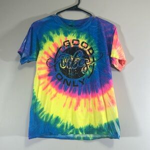 Color tone tie dye bright Good vibes youth large